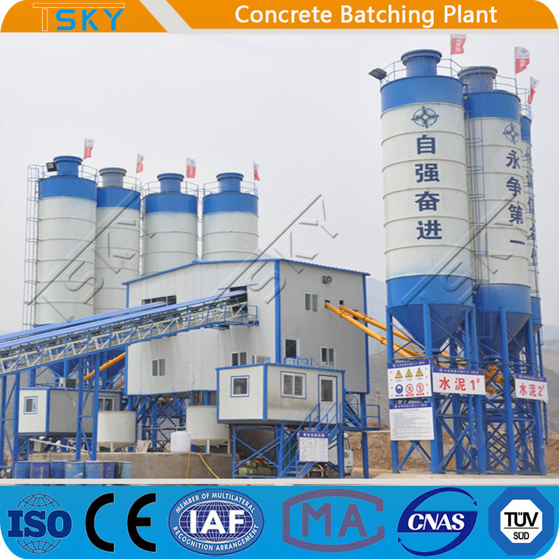 2x55KW HZS180 Ready Mixed Concrete Batching Plant